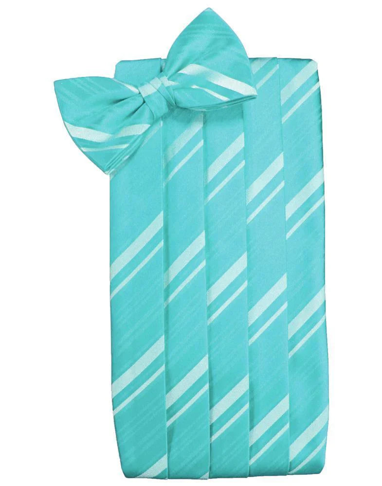 Kids Striped Satin Cummerbund